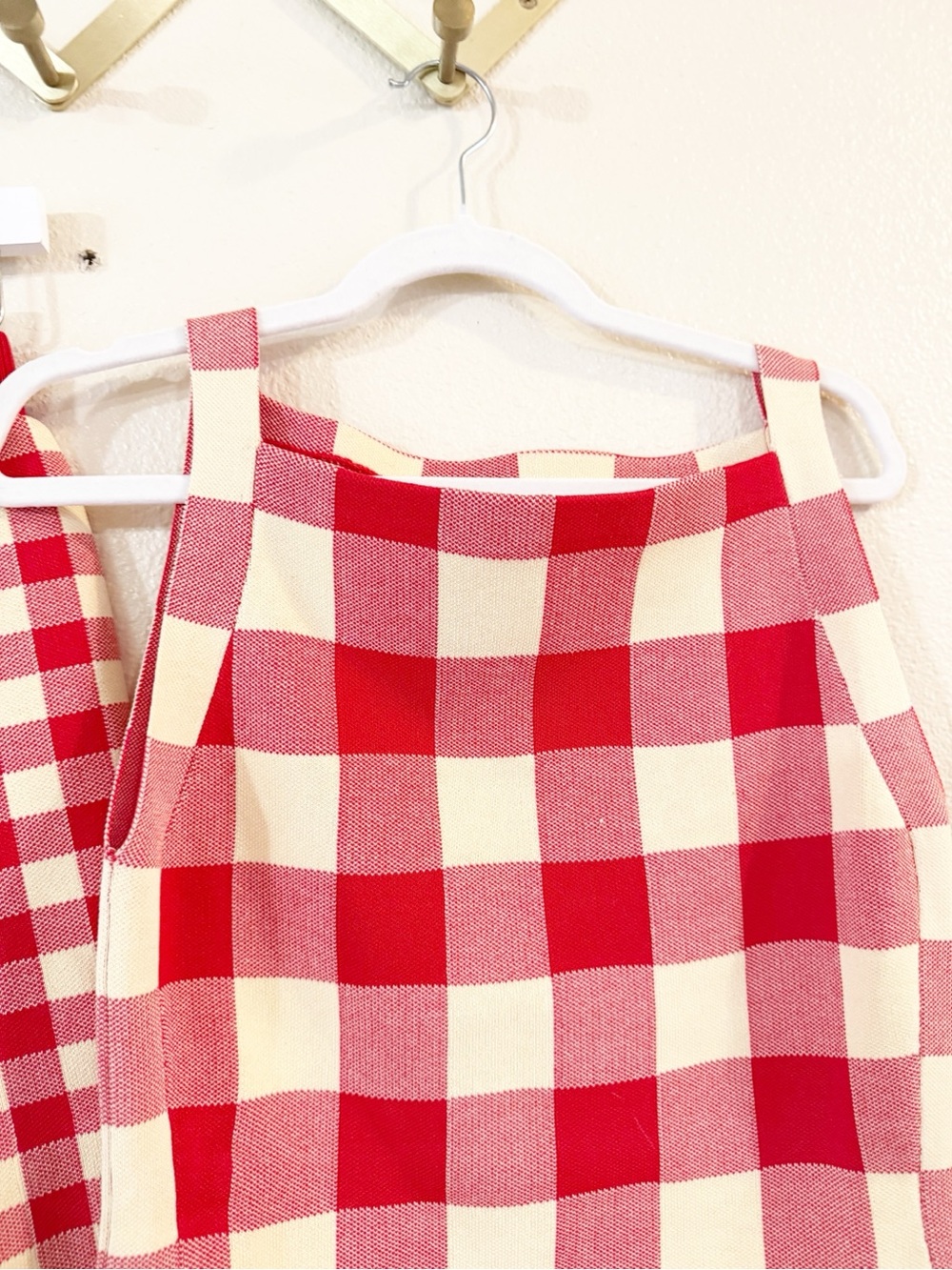 Commense Checkerboard Sleeveless Knit 2 Piece Co-Ord Short Tank Set NEW Medium - Picture 8 of 11